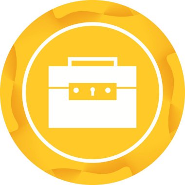 Güzel Evrak Çantası Vektör Kabartma Simgesi