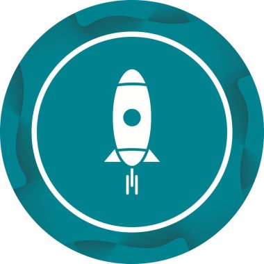 Güzel Roket Vektör Kabartma Simgesi