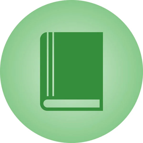 Vacker bok vektor Glyf ikon — Stock vektor
