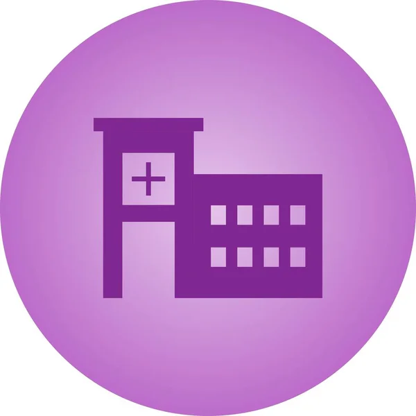 Belo ícone do Hospital Vector Glyph —  Vetores de Stock