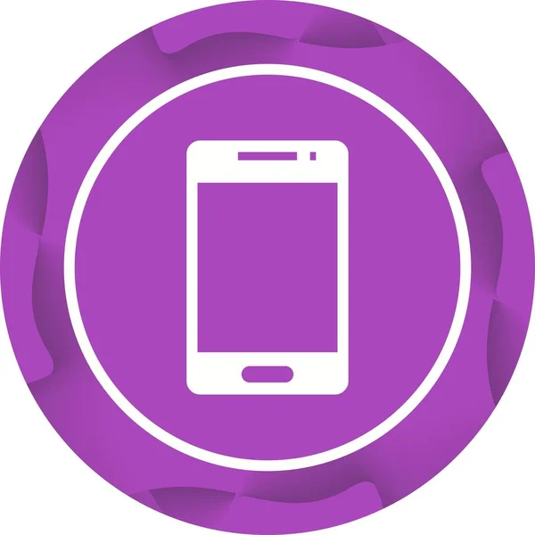 Belle icône de Glyphe vectoriel de téléphone intelligent — Image vectorielle