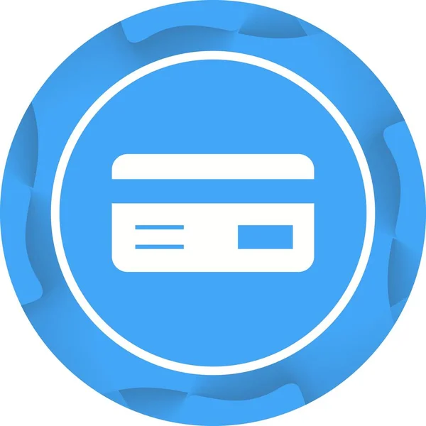 Belo cartão ATM Vector Glyph Icon — Vetor de Stock