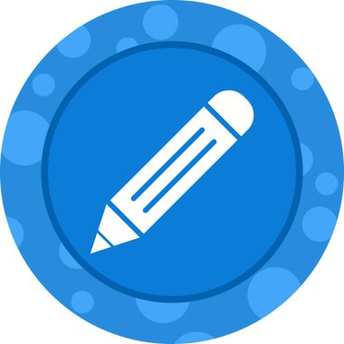 Güzel Kalem Vektörü Glyph simgesi