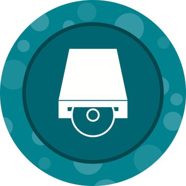 Güzel Cd Rom Vektör Glyph simgesi
