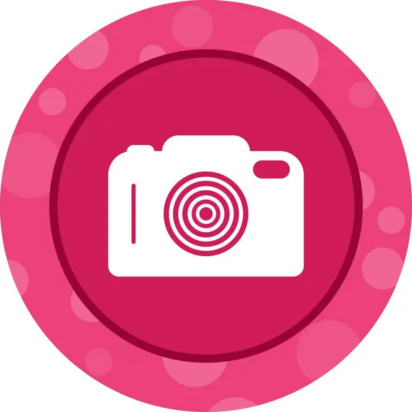 Mooie Camera Vector Glyph pictogram — Stockvector