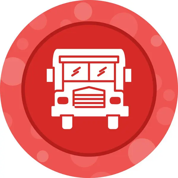 Belo ícone de vetor de ônibus Glyph —  Vetores de Stock