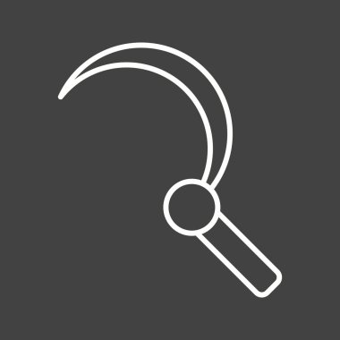 Güzel Orak Çizgisi Vektör Simgesi