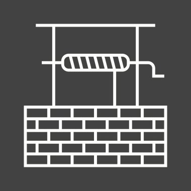 Güzel Su Kuyusu Vektör Simgesi