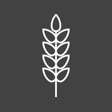Güzel Buğday Çizgisi Vektör Simgesi