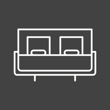 Güzel Yatak Hattı Vektör Simgesi