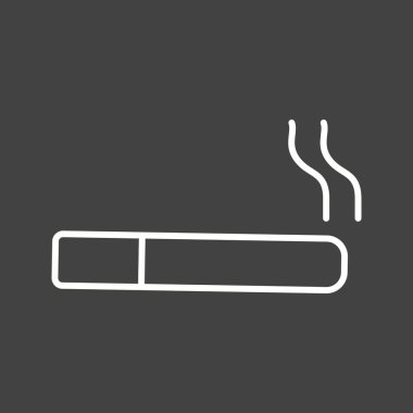 Güzel Sigara Hattı Vektör Simgesi
