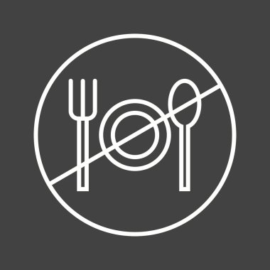 Güzel Oruç Çizgisi Vektör Simgesi