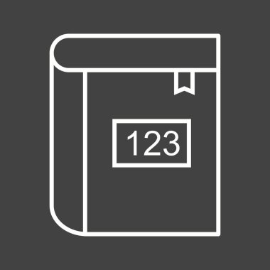 Güzel Matematik Kitap Satırı Vektörü Simgesi