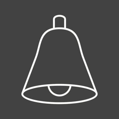 Güzel Çan Çizgisi Vektör Simgesi