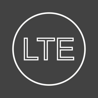 Güzel Lte Ağ Satır Vektörü Simgesi