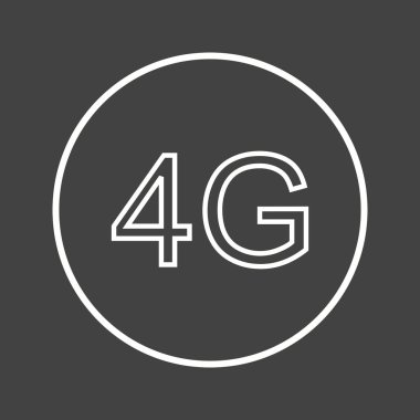 Güzel 4G Satır Vektörü Simgesi