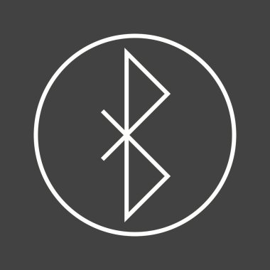 Güzel Bluetooth Satır Vektörü Simgesi