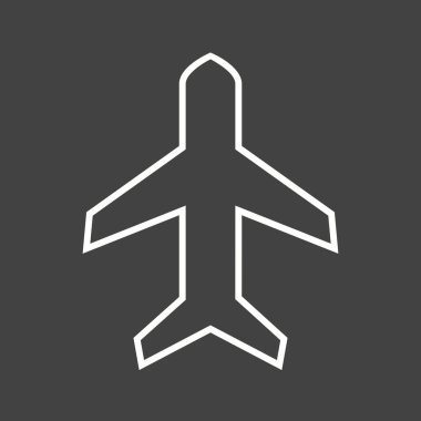 Beautifu Uçak Modu Satır Vektörü Simgesi