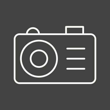 Güzel Kamera Hattı Vektör Simgesi