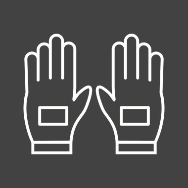 Güzel Eldiven Çizgisi Vektör Simgesi