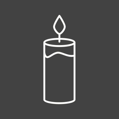 Güzel Mum Satırı Vektör Simgesi