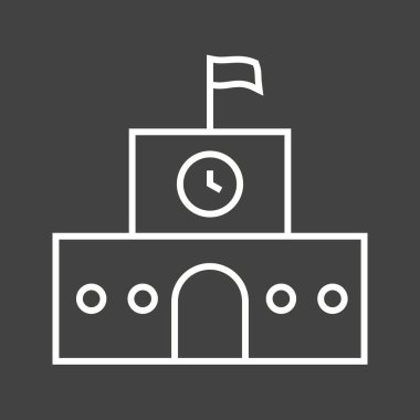 Güzel Okul Çizgisi Vektör Simgesi