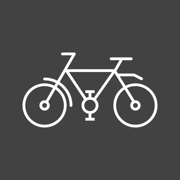 Piękna ikona wektora linii rowerowej — Wektor stockowy