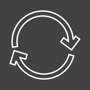 Güzel Tekrarlama Satır Vektörü Simgesi