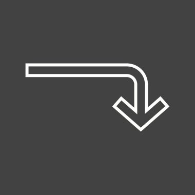 Güzel Dönüş Satır Vektörü Simgesi