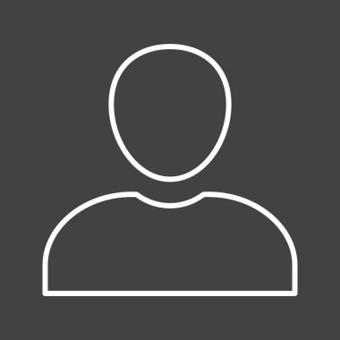 Güzel Profil Satırı Vektör Simgesi