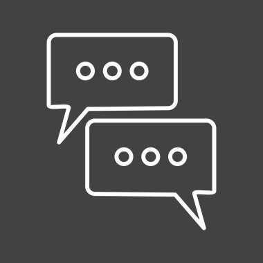 Güzel Konuşma Satırı Vektörü Simgesi