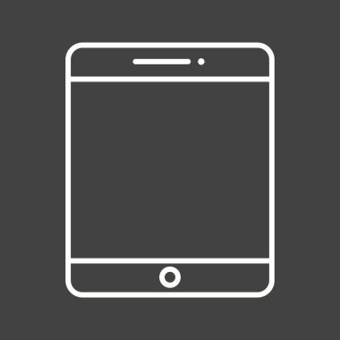 Güzel Tablet Satırı Vektör Simgesi