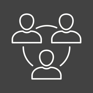 Güzel Buluşma Çizgisi Vektör Simgesi