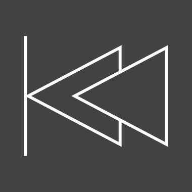 Güzel Sol Ok Satır Vektörü Simgesi