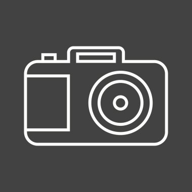 Güzel Kamera Hattı Vektör Simgesi