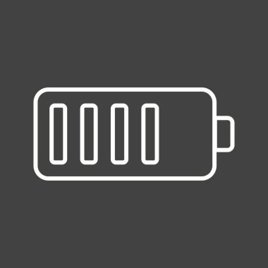 Güzel Mobil Batarya Hattı Vektör Simgesi