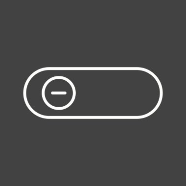 Güzel Slayt Düğmesi Satır Vektörü Simgesi