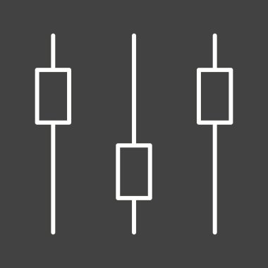 Güzel Kontrol Satırı Vektör Simgesi