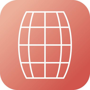 Güzel Namlu Çizgisi Vektör Simgesi