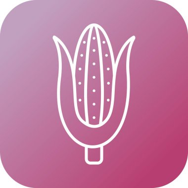 Güzel Mısır Çizgisi Vektör Simgesi