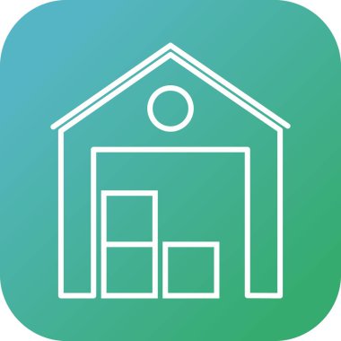 Güzel Depo Hattı Vektör Simgesi