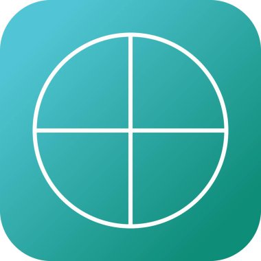 Güzel Çember Çizgisi Vektör Simgesi