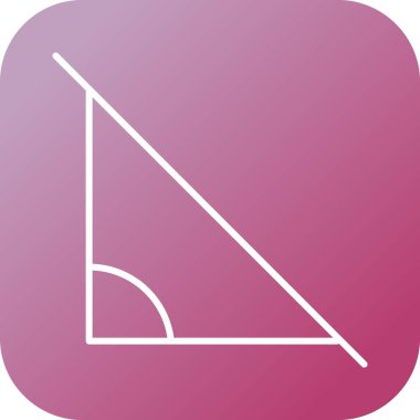 Güzel Açı Çizgisi Vektör Simgesi