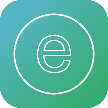 Güzel Sınır Çizgisi Vektör Simgesi