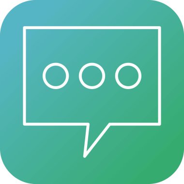 Güzel İleti Satırı Vektör Simgesi