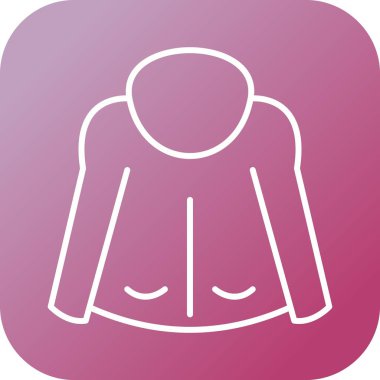 Güzel Ceket Çizgisi Vektör Simgesi