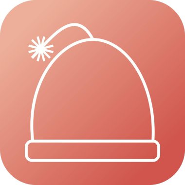 Güzel Sıcak Cap Hattı Vektör Simgesi