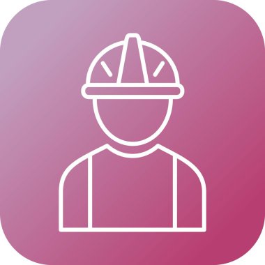 Güzel Mühendis Çizgisi Vektör Simgesi