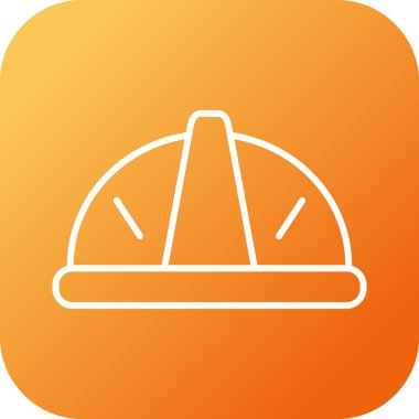 Güzel Miğfer Satır Vektörü Simgesi