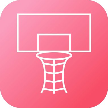 Güzel Voleybol Hoop Vektör Simgesi